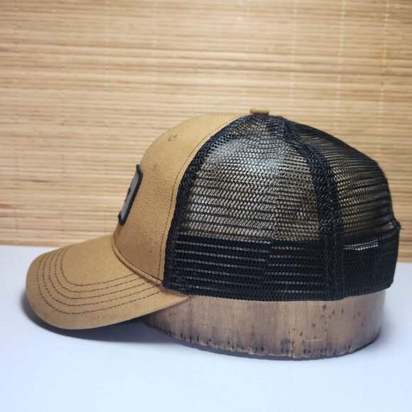 Dickies Men's Hat Cap Two-tone Brown and Black Snapback Mesh Back Truckes Hat - Picture 7 of 9
